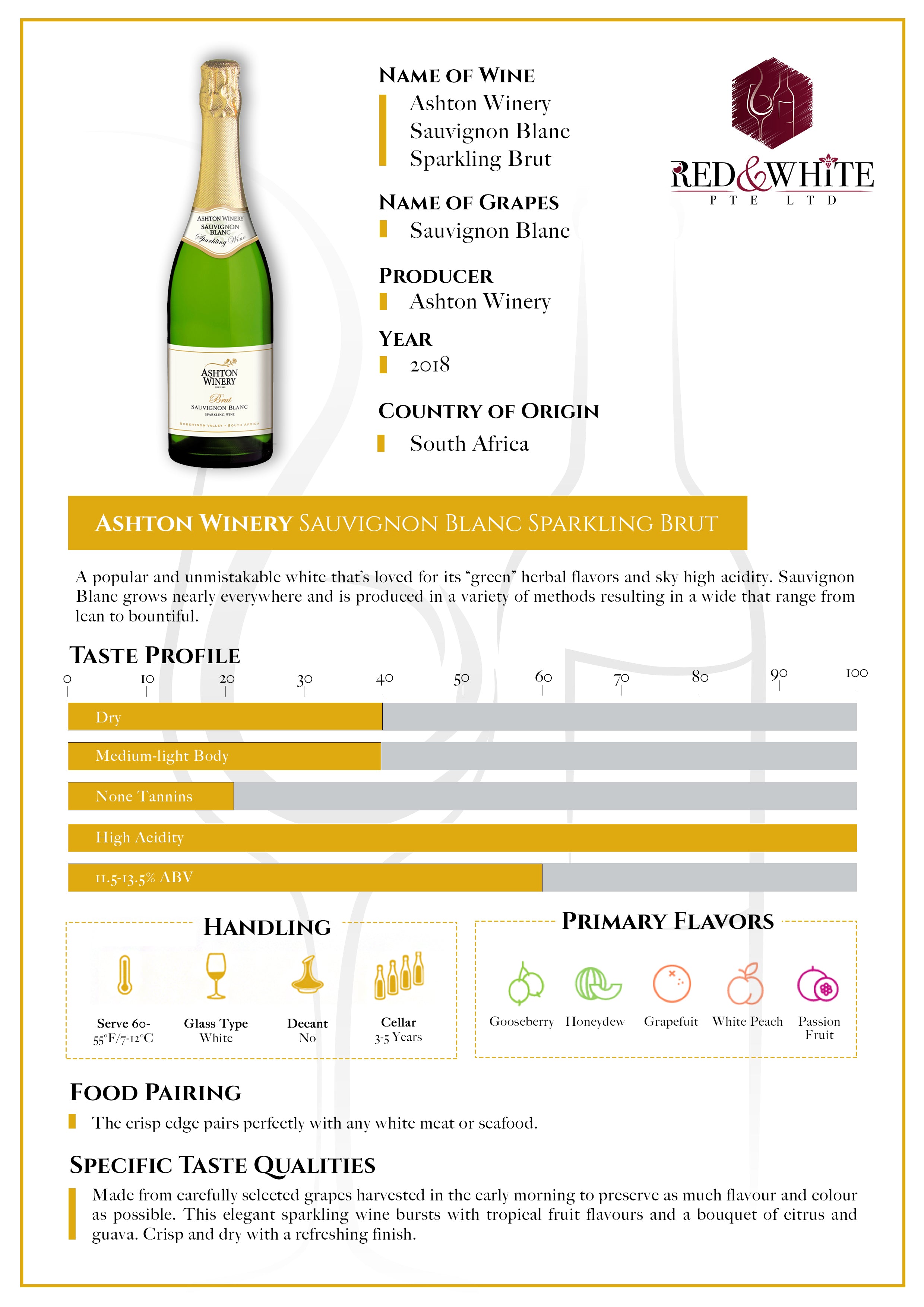 Ashton Winery Sparkling Brut 2019