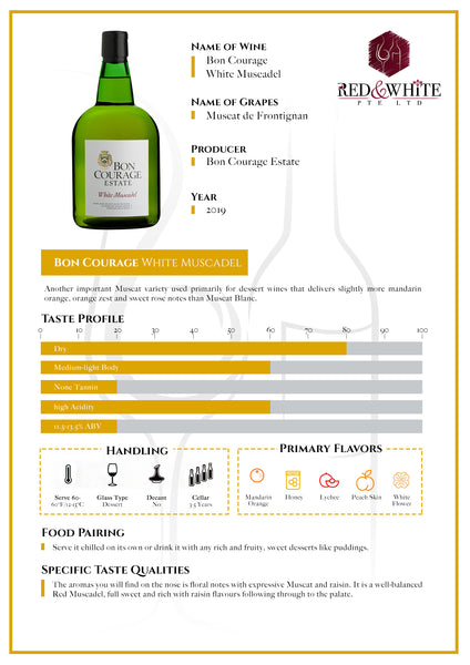 Bon Courage White Muscadel 2019