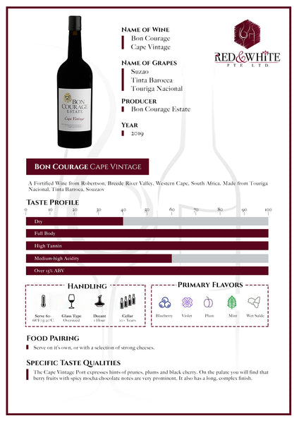 Bon Courage Cape Vintage (Port) 2019