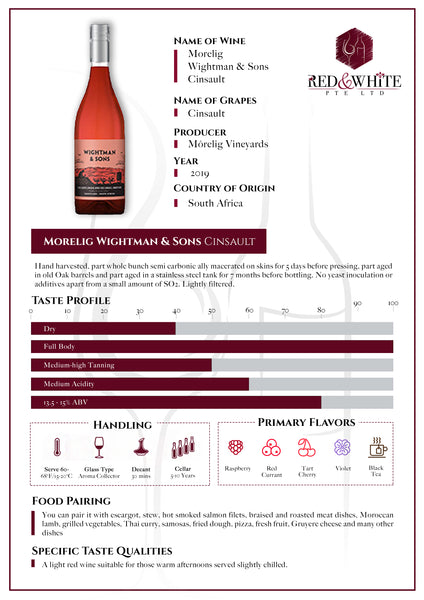 Morelig Wightman & Sons Cinsaut 2019