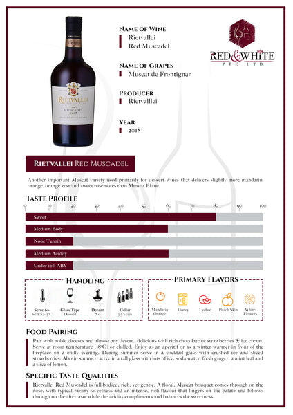 Rietvallei Red Muscadel 2018