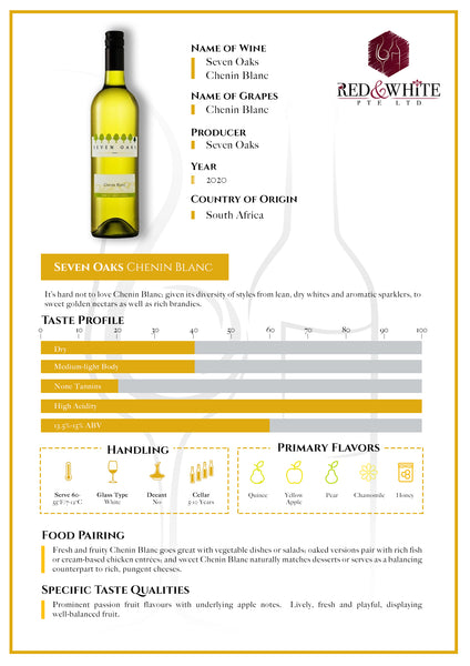 Seven Oaks Chenin Blanc 2020