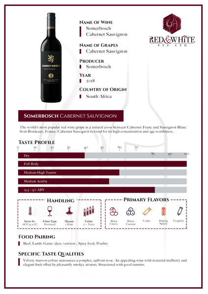 Somerbosch Cabernet Sauvignon 2018