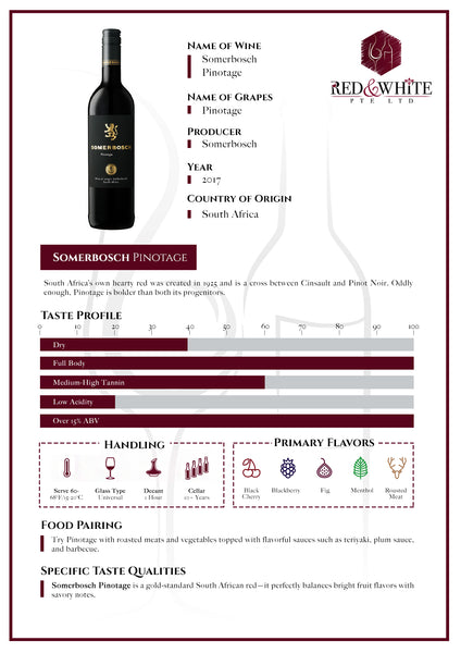 Somerbosch Pinotage 2017