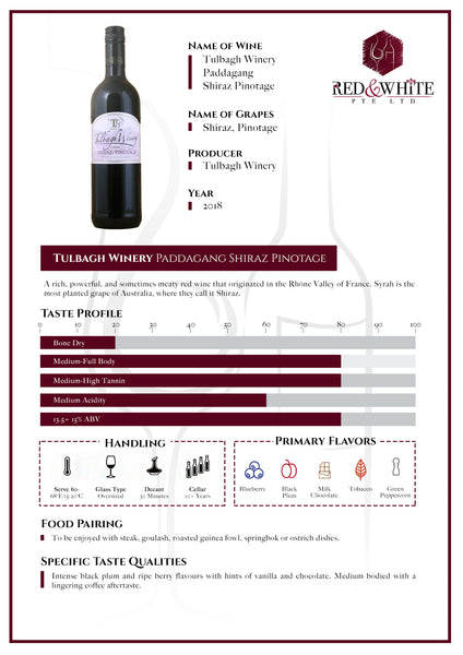 Tulbagh Winery Paddagang Shiraz/Pinotage NV