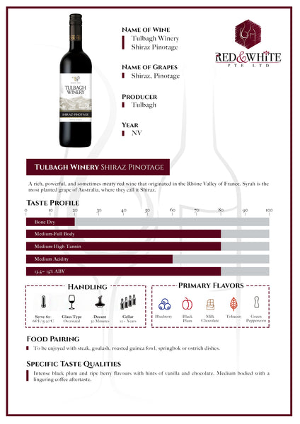 Tulbagh Winery Shiraz/Pinotage NV