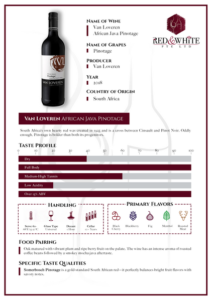 Van Loveren African Java Pinotage 2019