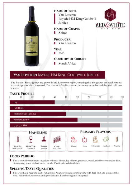 Van Loveren Bayede King Goodwill 2018