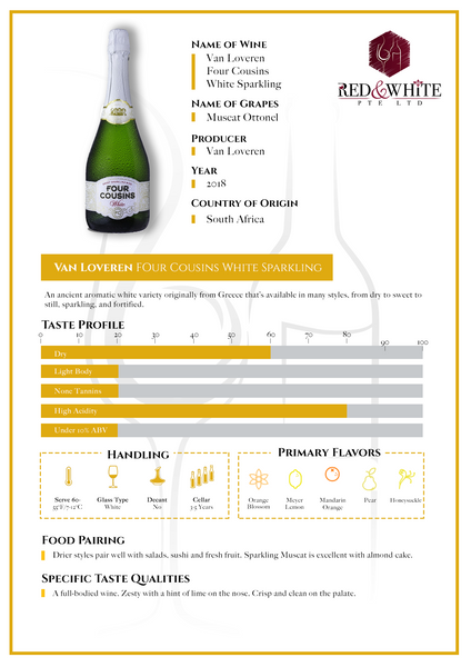Van Loveren Four Cousins White Sparkling 2018