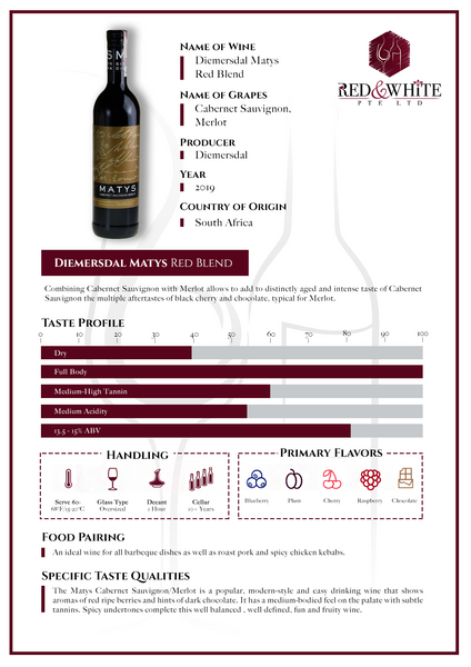 Diemersdal Matys Red Blend 2019